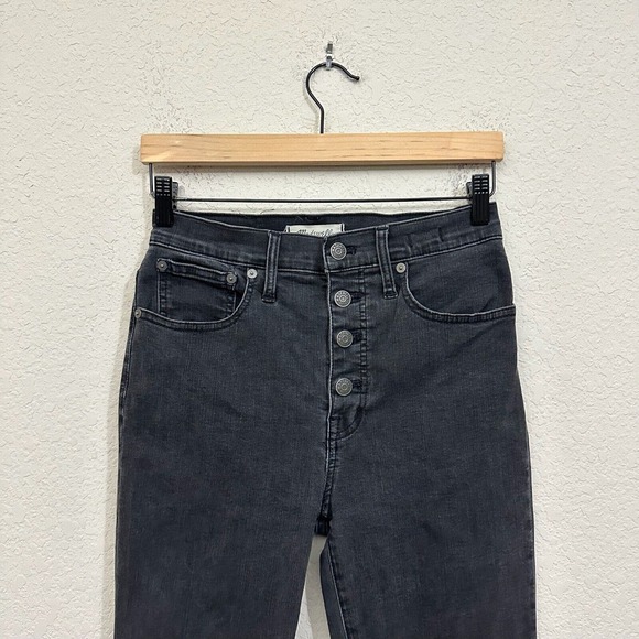 MADEWELL Cali Demi-Boot Jeans in Bellspring Wash Button-Front Edition - Picture 3 of 15